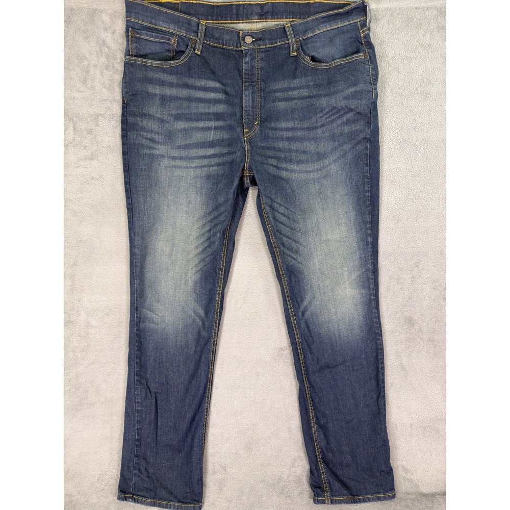 Levis 541 Jeans Mens 44x36 Blue Straight Athletic Fit Dark Wash Denim Mid Rise